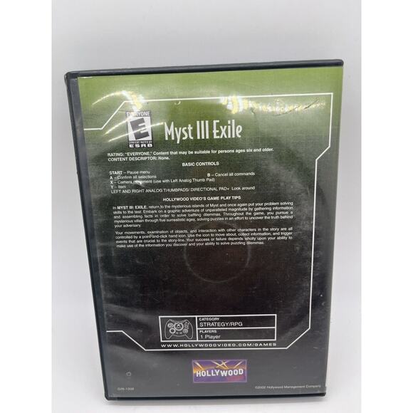 Myst III: Exile (Microsoft Xbox, 2002) - Tested - Picture 3 of 6